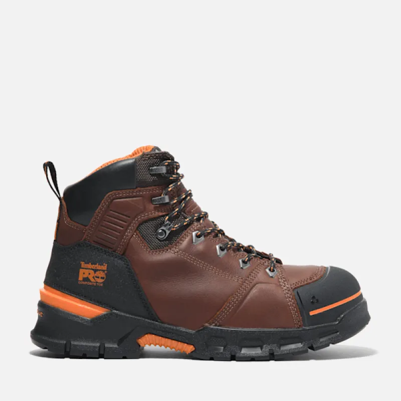 Timberland Men's Endurance EV 6" Composite Toe Work Boot in Brown sold by Timberland