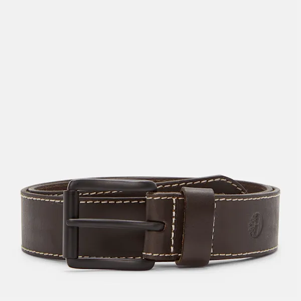 Timberland Men's 38mm Edge Stitch Belt in Brown sold by Timberland