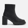 Timberland Women's Allington Heights Mid Zip Boot in Black Full Grain sold by Timberland