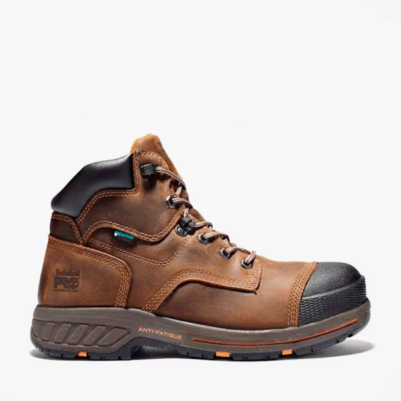 Men's Timberland PRO® Helix HD 6" Composite Toe Waterproof Work Boot in Brown sold by Timberland