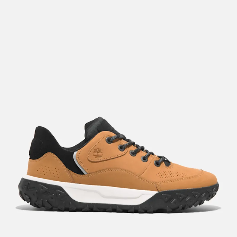 Timberland Men's GreenStride™ Motion 6 Low Lace-Up Hiking Shoe in Wheat NBK W Black sold by Timberland