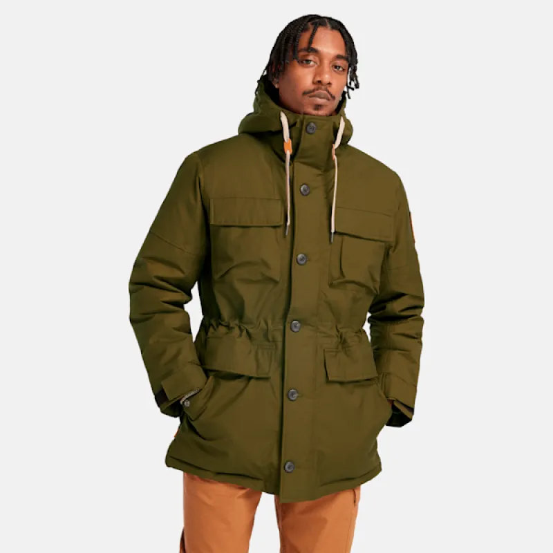 Timberland Men's Wilmington Expedition Waterproof Parka in Dark Olive sold by Timberland