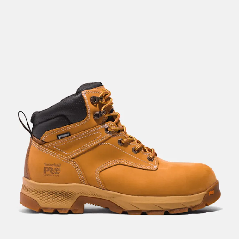 Timberland Men's TiTAN® EV 6" Composite Toe Waterproof Work Boot in Wheat sold by Timberland
