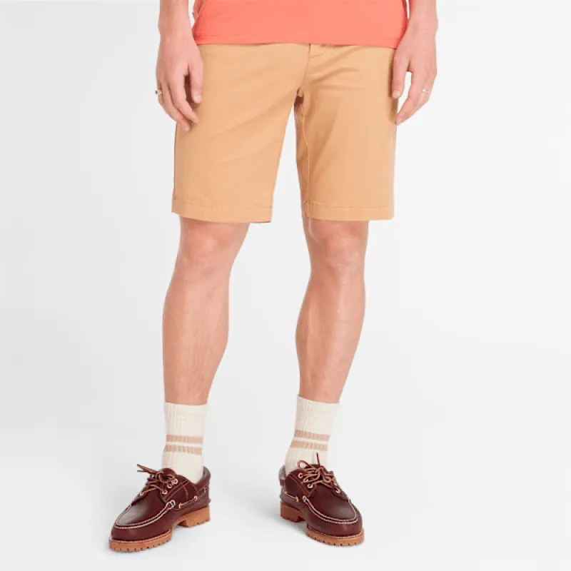 Timberland Men's Claremont Twill Chino Short in Light Wheat B sold by Timberland