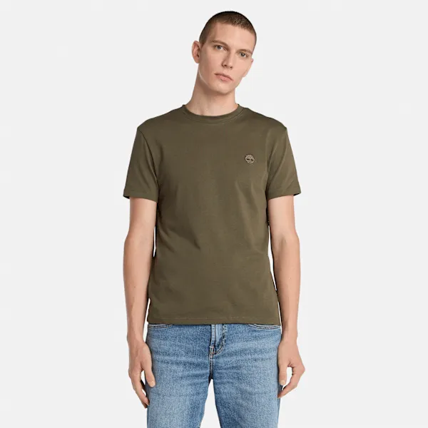 Timberland Men's Dunstan River Short-Sleeve T-Shirt in LF Grn-Csl Erth sold by Timberland