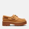 Timberland Women’s Stone Street Platform Boat Shoe in Wheat sold by Timberland