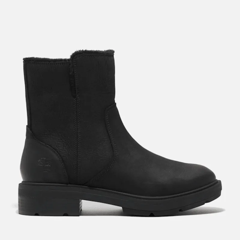 Timberland Women's Brimfield Mid Warm Lined Boot in Black Full Grain sold by Timberland