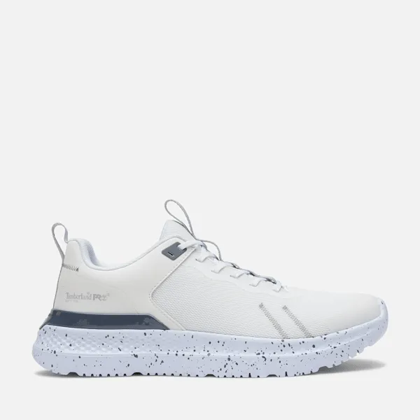 Timberland Men's Setra Soft Toe Work Sneaker in White Mesh sold by Timberland