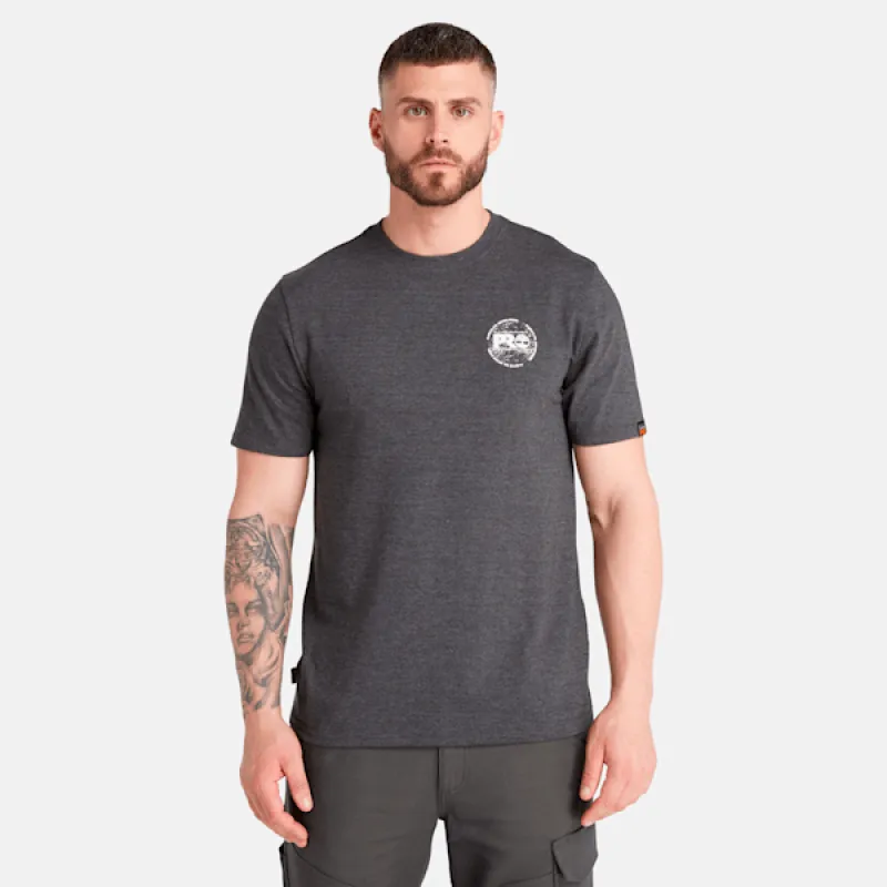 Men's Timberland PRO® Core A.D.N.D. Graphic T-Shirt in Dpest Grey Hthr sold by Timberland