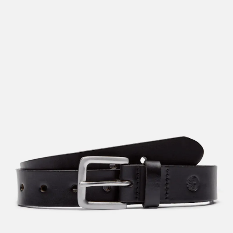 Timberland Women's 30mm Multi Hole Belt in Black sold by Timberland