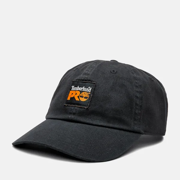 Men's Timberland PRO® Woven-Logo Low-Profile Cap in Black sold by Timberland