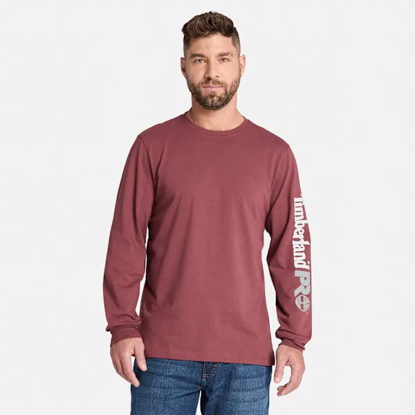 Men's Timberland PRO® Core Logo Long-Sleeve T-Shirt sold by Timberland