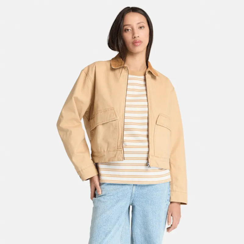 Timberland Women's Strafford Washed Canvas Jacket made by Timberland
