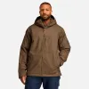 Men's Timberland PRO® GritFlex Canvas Hooded Jacket in Dark Earth sold by Timberland