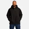 Men's Timberland PRO® GritFlex Canvas Hooded Jacket in Black sold by Timberland