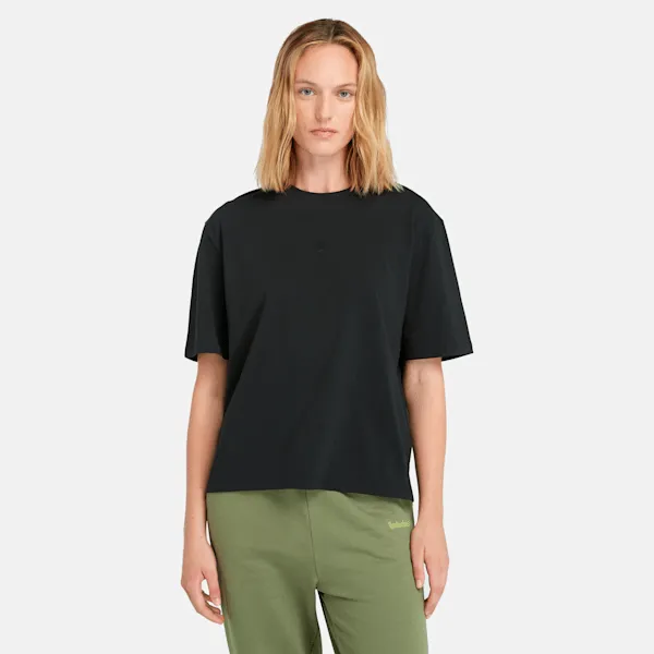 Timberland Women's Lush Short-Sleeve T-Shirt in Black sold by Timberland