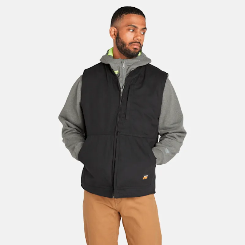 Men's Timberland PRO® Gritman Fleece-Lined Canvas Vest made by Timberland