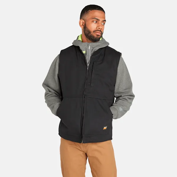 Men's Timberland PRO® Gritman Fleece-Lined Canvas Vest sold by Timberland