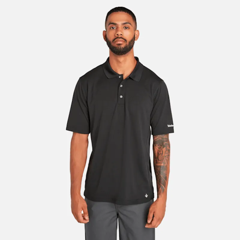 Men's Timberland PRO® Wicking Good Polo Shirt in Jet Black sold by Timberland