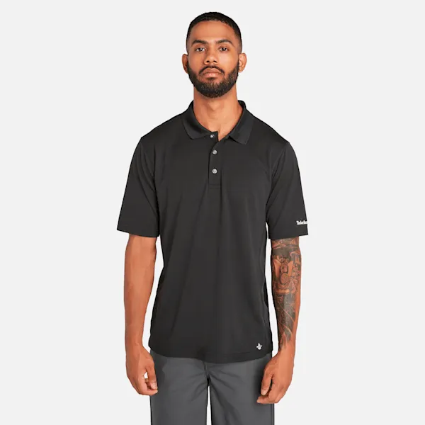 Men's Timberland PRO® Wicking Good Polo Shirt in Jet Black sold by Timberland