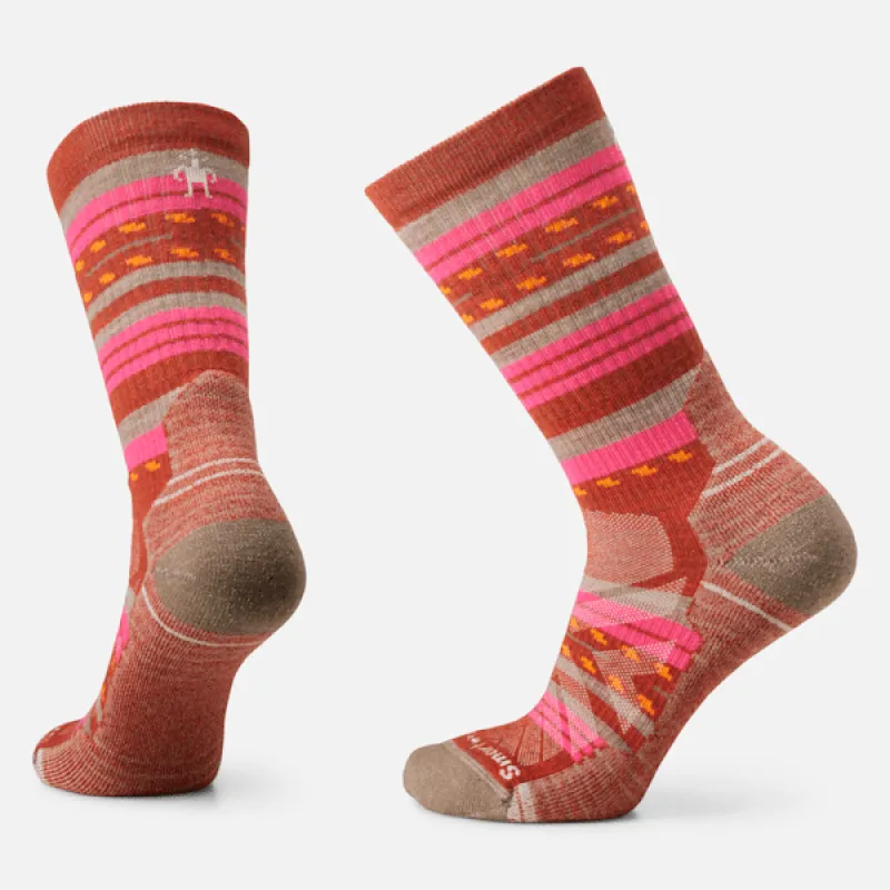 Timberland Women's Smartwool® Hike Light Cushion Margarita Crew Socks in Picante sold by Timberland