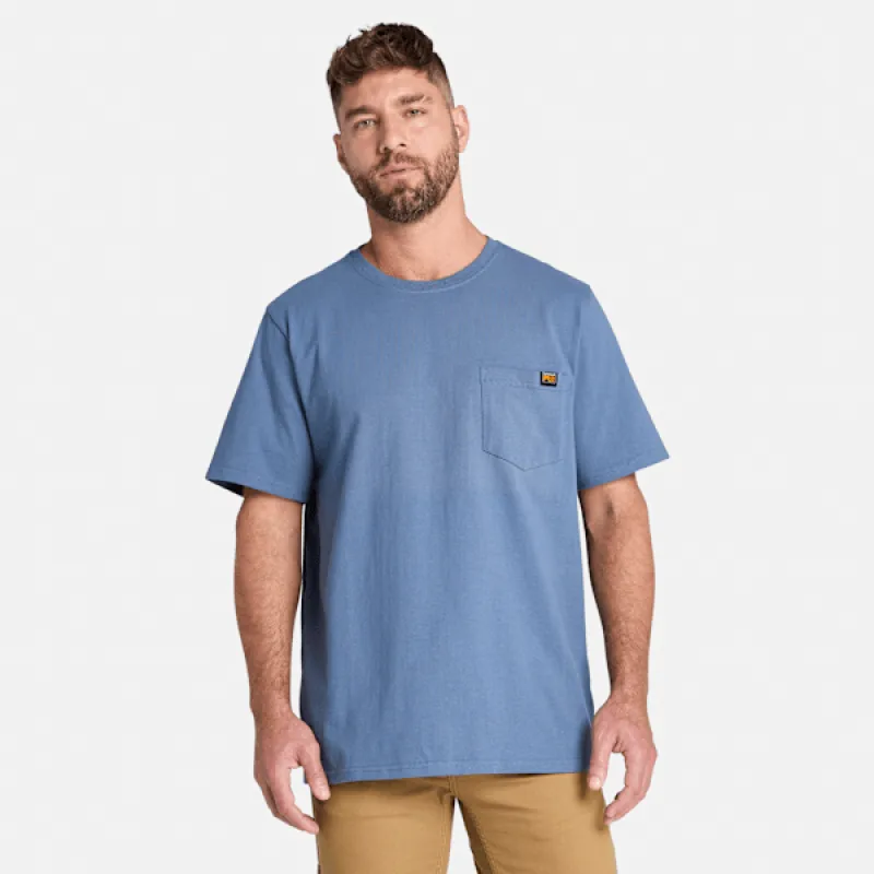 Men's Timberland PRO® Core Pocket T-Shirt in Vintage Indigo sold by Timberland