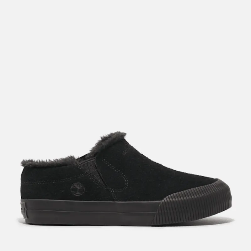 Timberland Women's Skyla Bay 2.0 Low Warm-Lined Mule in Black Suede sold by Timberland