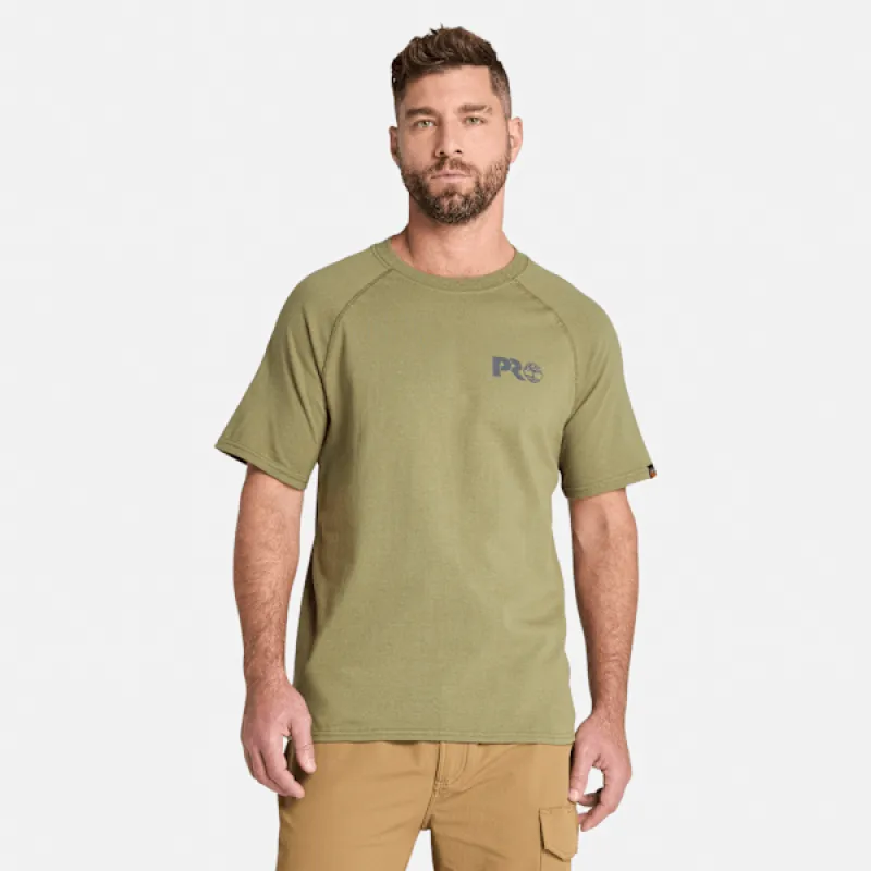 Men's Timberland PRO® Core Reflective Logo T-Shirt in Burnt Olive sold by Timberland