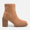 Timberland Women's Allington Heights Mid Zip Boot in Rust Suede sold by Timberland