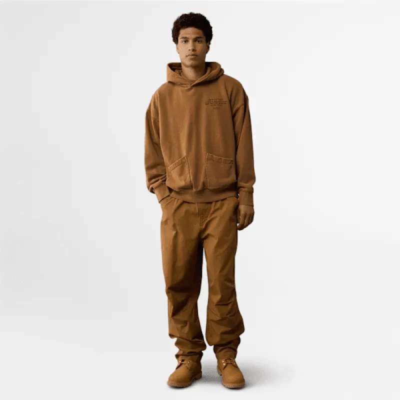 Timberland x AE Back Footstep Graphic Hoodie in Dark Wheat Boot sold by Timberland