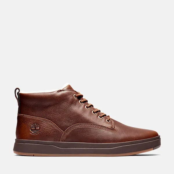 Timberland Men's Davis Square Waterproof Chukka in Saddle sold by Timberland