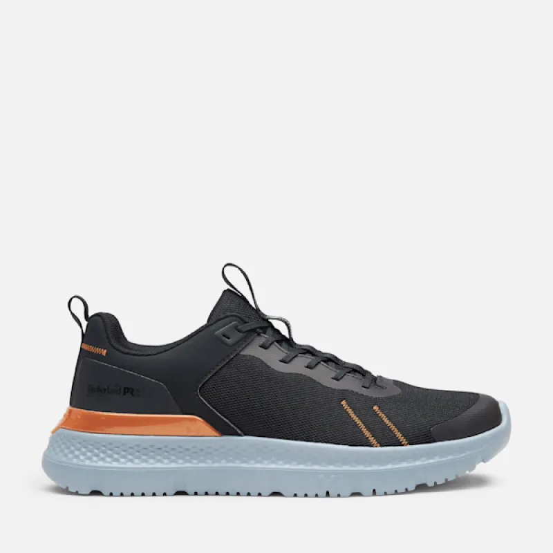 Timberland Men's Setra Soft Toe Work Sneaker in Black Mesh sold by Timberland