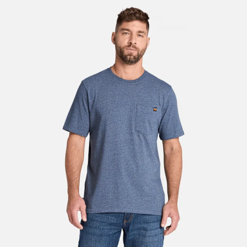 Men's Timberland PRO® Core Pocket T-Shirt in Black Iris Hthr made by Timberland