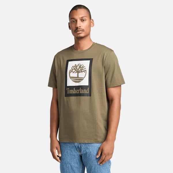 Timberland Square Stack Logo Short-Sleeve T-Shirt sold by Timberland