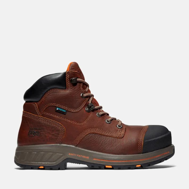 Men's Timberland PRO® Helix HD 6" Composite Toe Waterproof Work Boot in Brown sold by Timberland