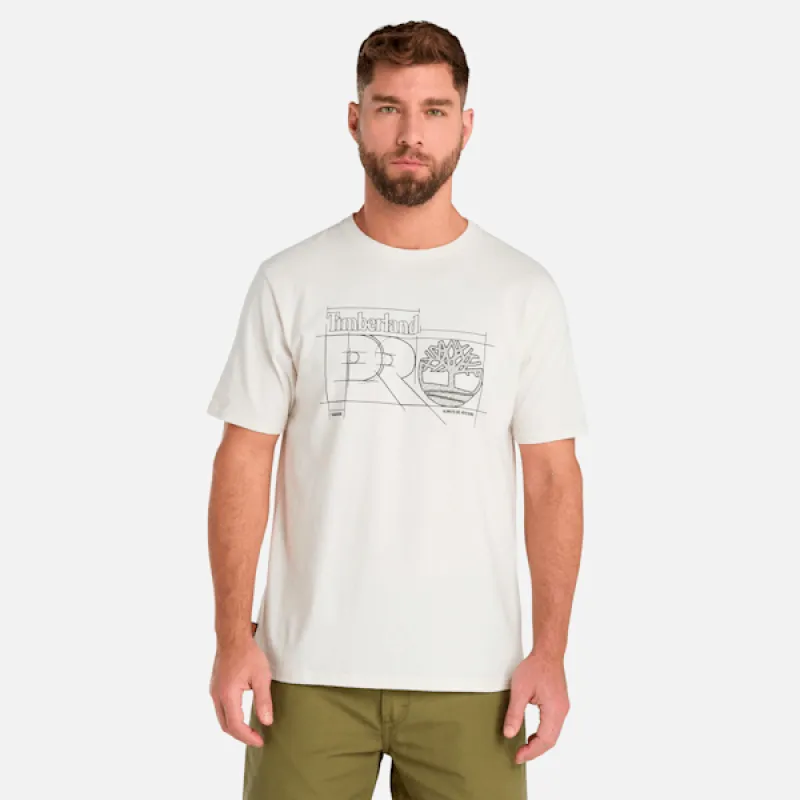 Men's Timberland PRO® Innovation Blueprint T-Shirt in Vintage White sold by Timberland