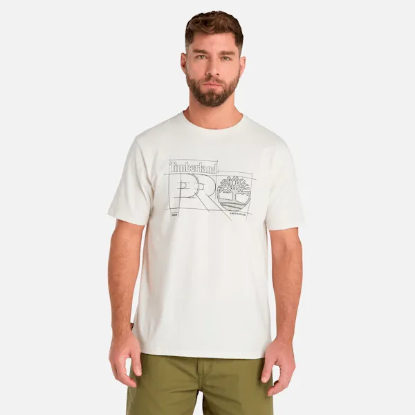 Men's Timberland PRO® Innovation Blueprint T-Shirt in Vintage White sold by Timberland