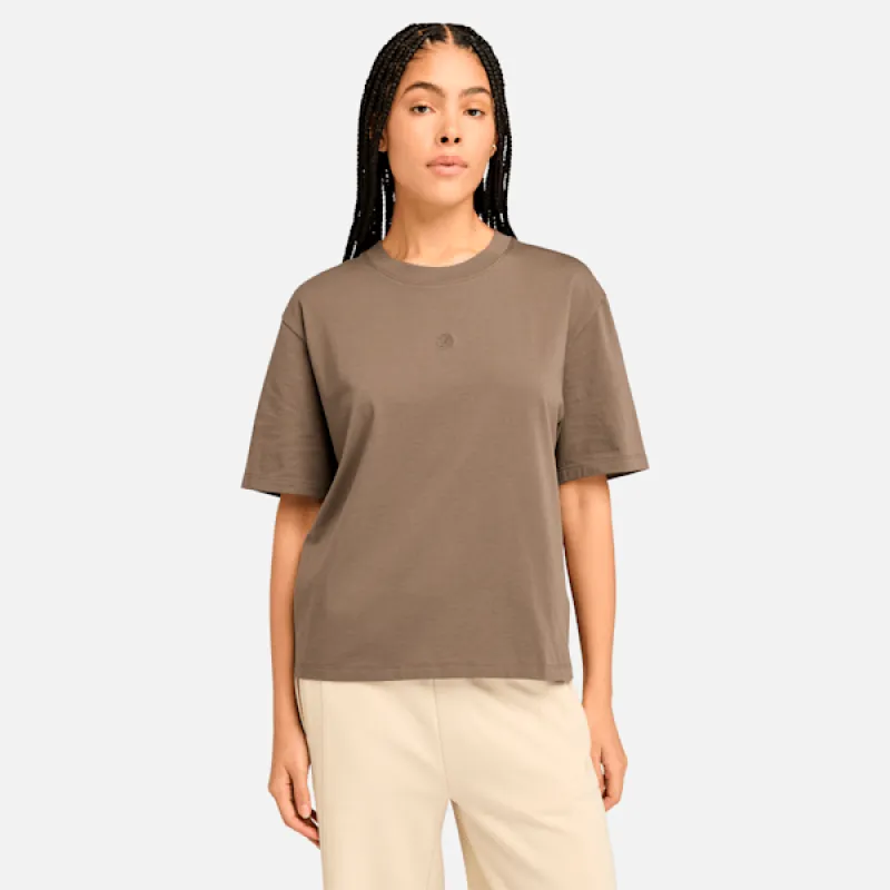 Timberland Women's Lush Short-Sleeve T-Shirt in Chocolate Chip sold by Timberland