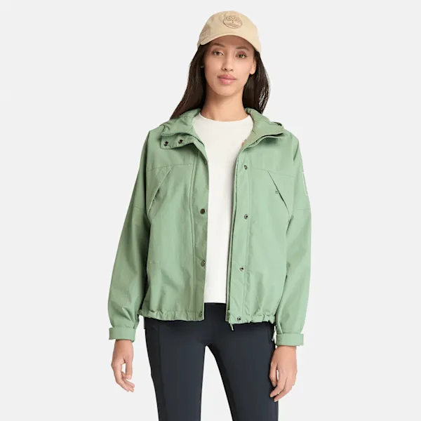 Timberland Women's Winnick Archive Waterproof Shell Jacket in PRO Green BAY sold by Timberland