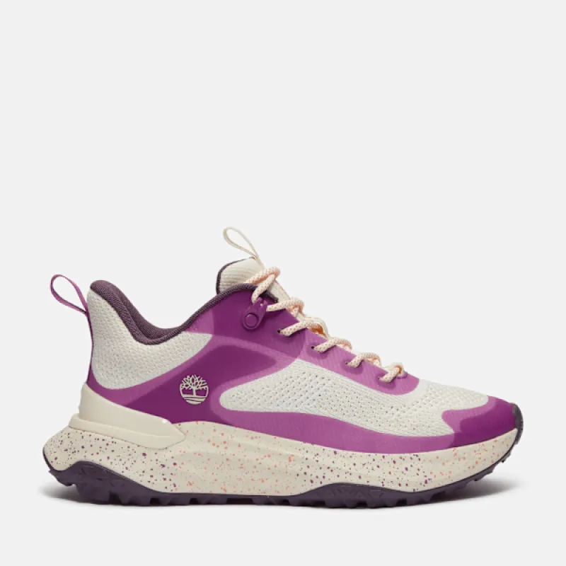 Timberland Women's Motion Access Low Lace-Up Sneaker in NAT W BR Purknt sold by Timberland