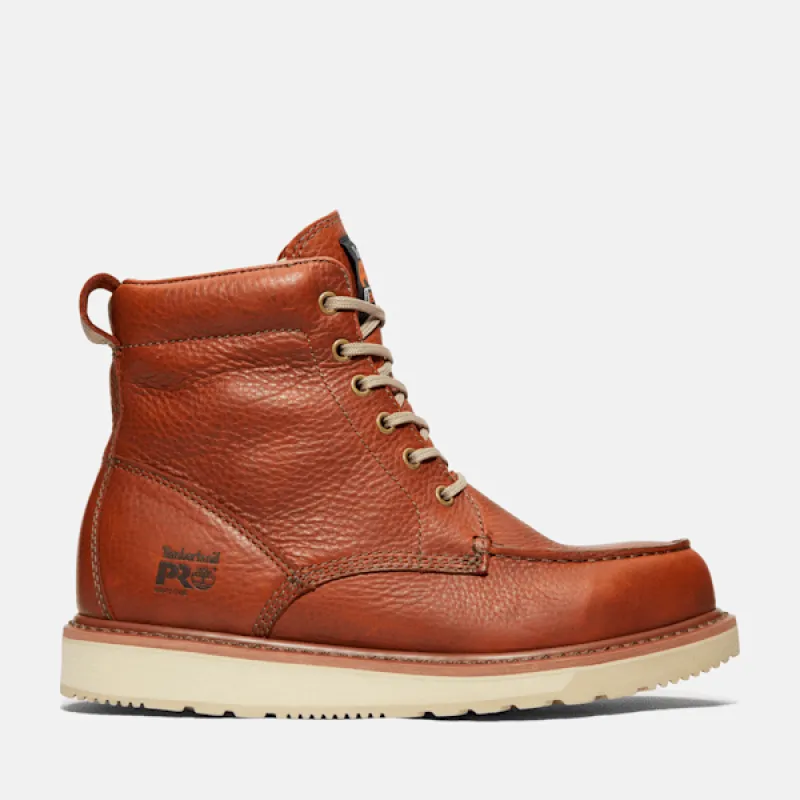 Timberland Men's Wedge 6" Work Boot in Brown sold by Timberland