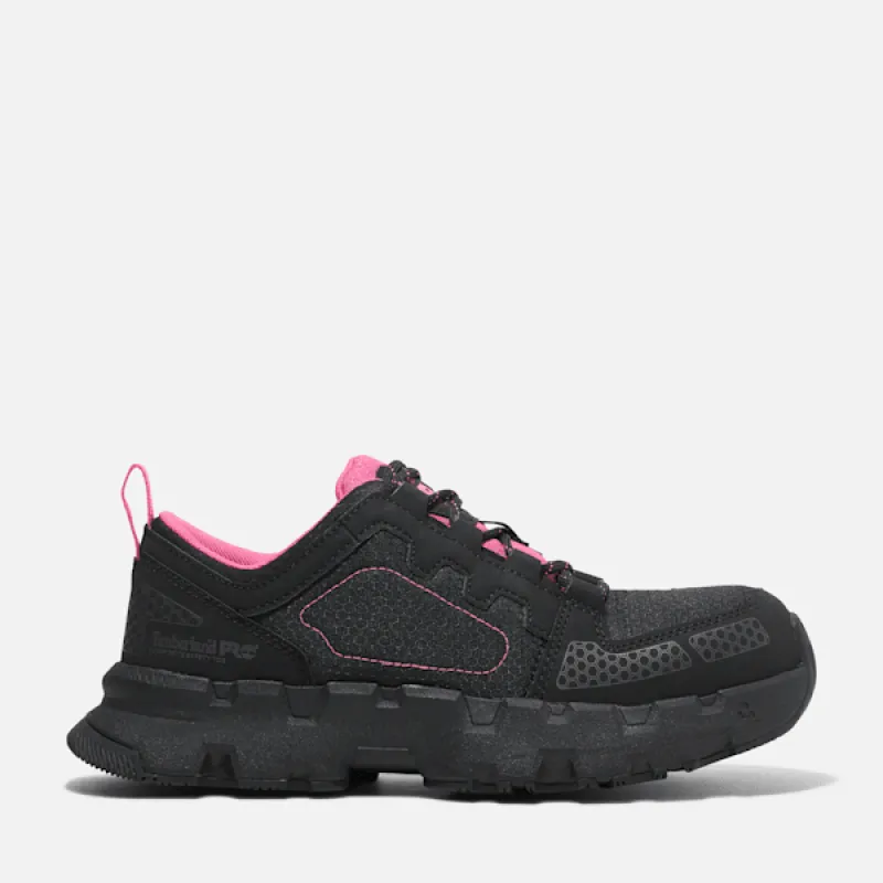 Women's Timberland PRO® Powertrain EV Composite Toe Work Sneaker in Black sold by Timberland