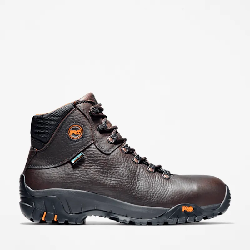 Timberland Men's TiTAN Alloy Toe Waterproof Work Boot in Brown sold by Timberland