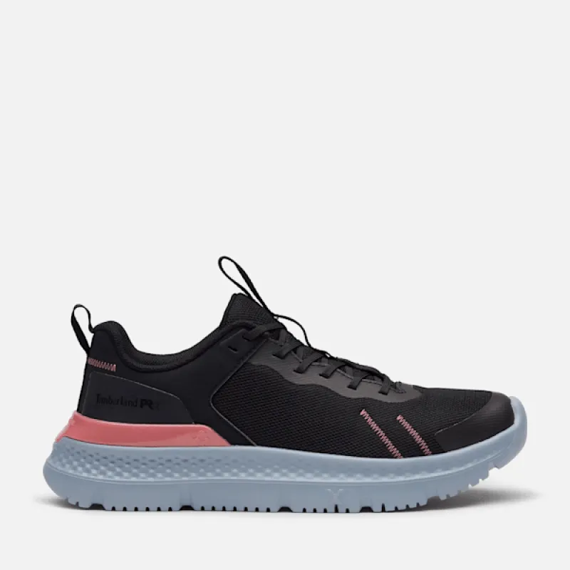 Women's Timberland PRO® Setra Athletic Work Sneaker in Black Mesh W Pink sold by Timberland