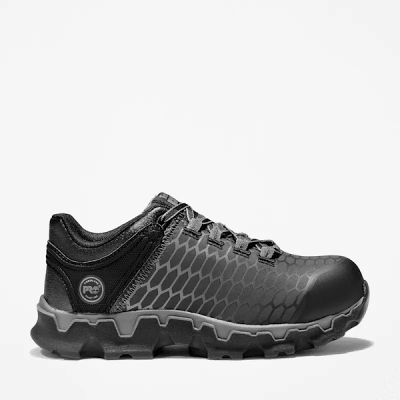 Women's Timberland PRO® Powertrain Sport Alloy Toe Work Sneaker in Black sold by Timberland