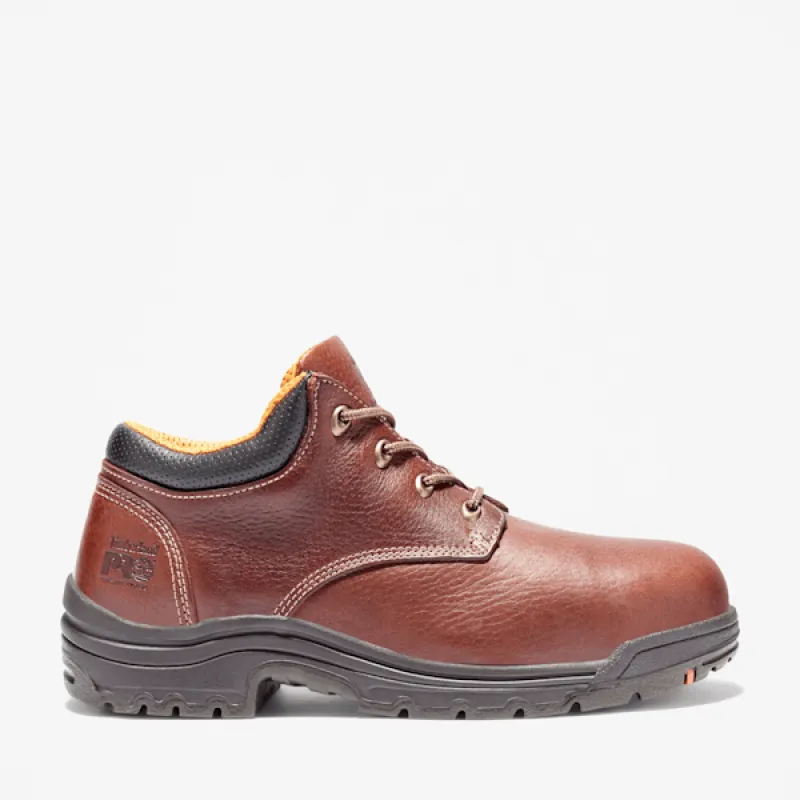 Timberland Men's TiTAN Casual Alloy Toe Work Shoe in Medium Brown sold by Timberland