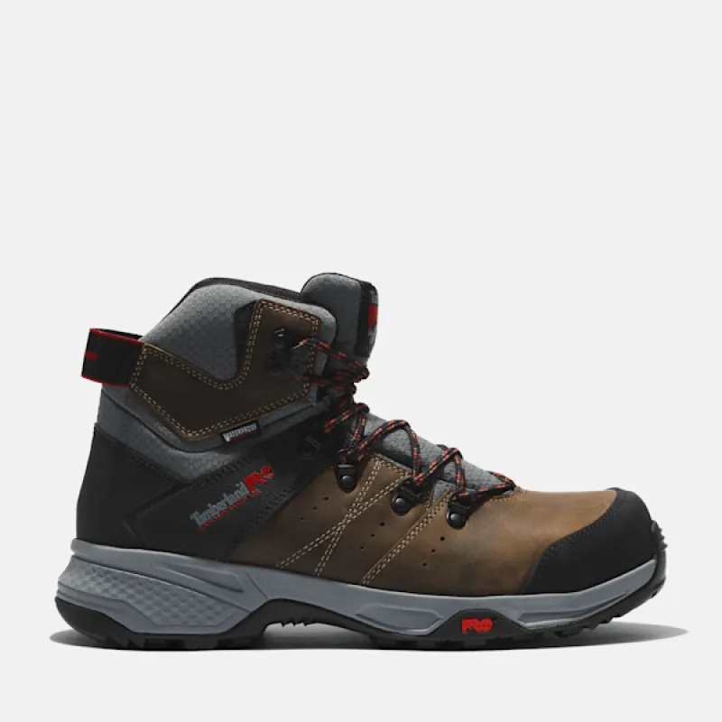 Men's Timberland PRO® Switchback Waterproof Comp-Toe Work Hikers in Brown sold by Timberland