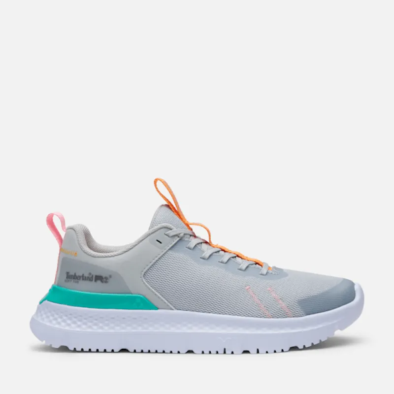 Women's Timberland PRO® Setra Athletic Work Sneaker in Grey Mesh W Orange sold by Timberland