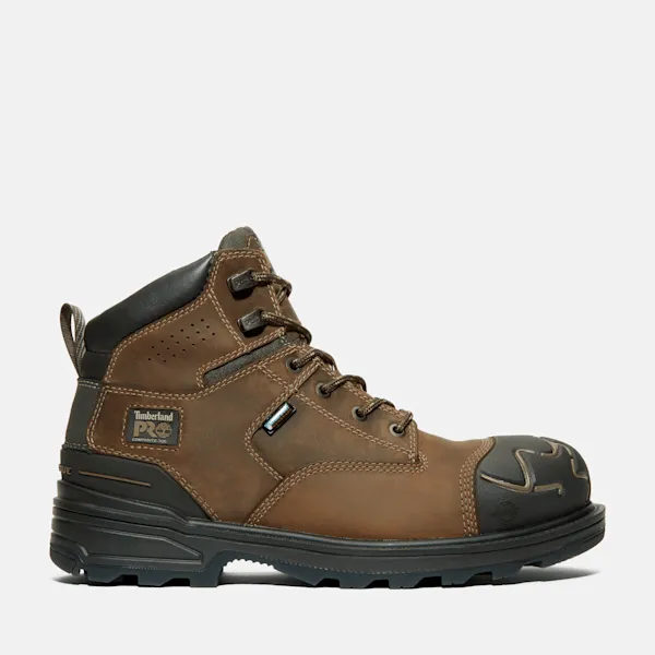 Men's Timberland PRO® Magnitude 6" Waterproof Comp-Toe Work Boot in Brown sold by Timberland