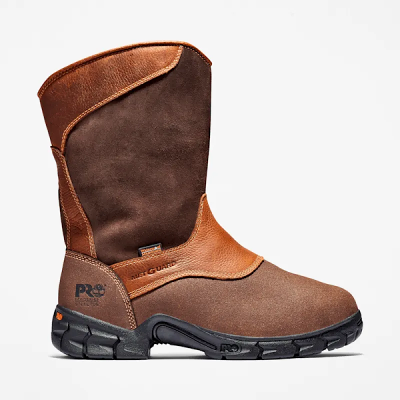 Timberland Men's Excave Met Guard Steel Toe Waterproof Work Boot in Brown sold by Timberland